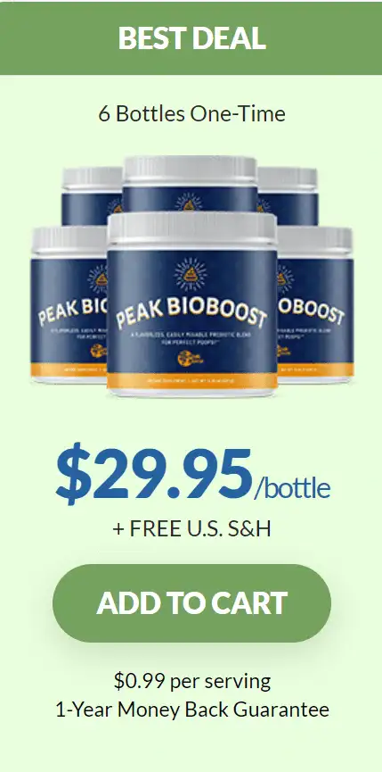 Peak Bioboost 6 bottle price